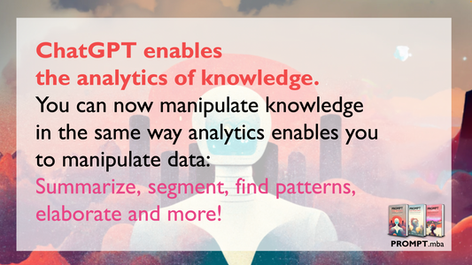 The Analytics of Knowledge